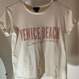 wet seal venice beach california crop tee